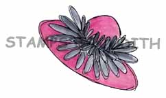 G-130-HK Feather Boa Hat